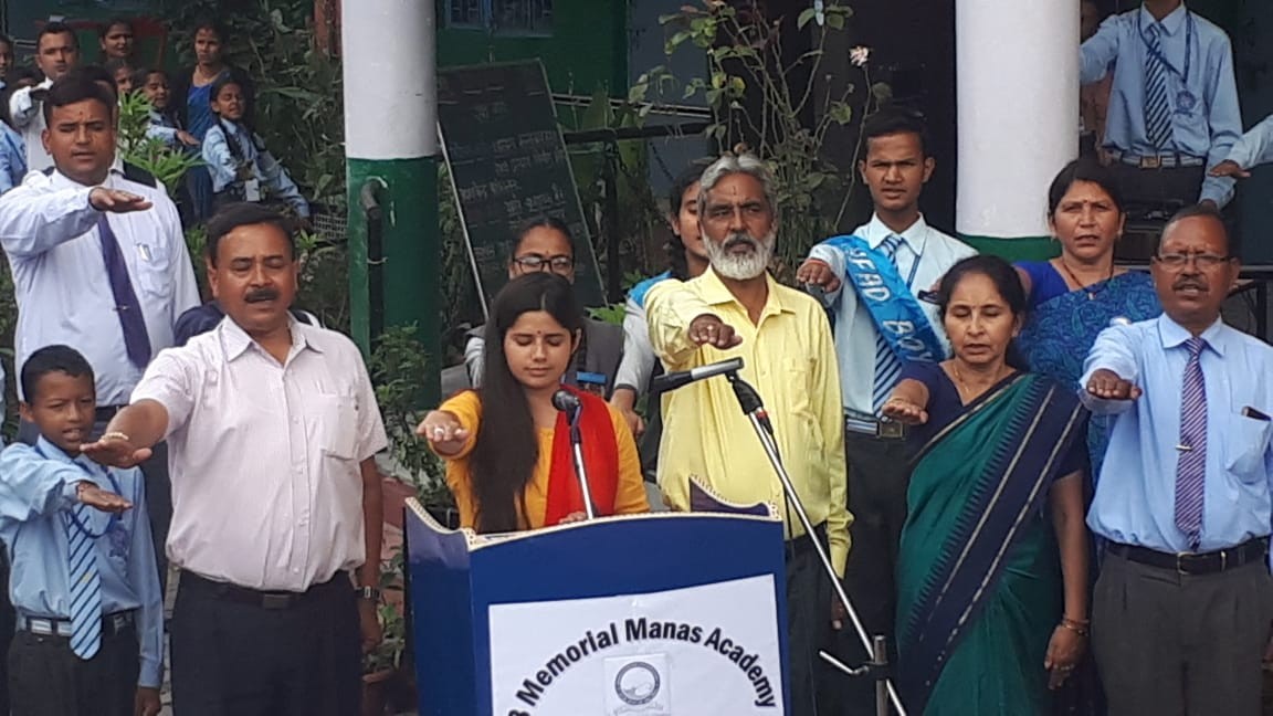 Save himalaya campaign at JB Memorial Manas Academy